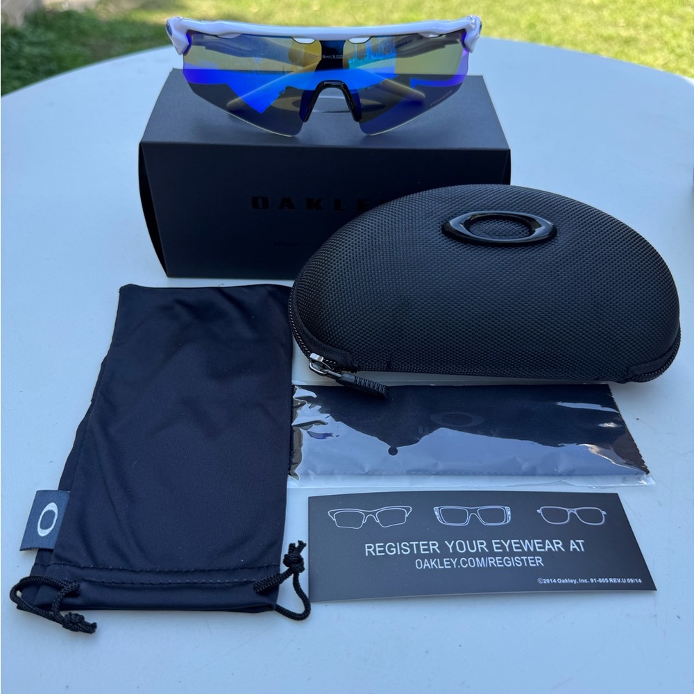 Oakley Sports Sunglasses with Blue Lenses